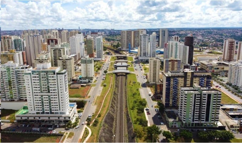 Vista urbana de Brasília usada como imagem principal do guia do Park Way